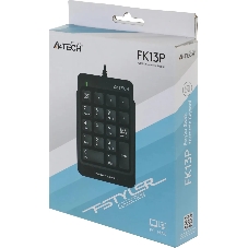 Числовой блок проводной A4Tech Fstyler FK13P, USB, черный