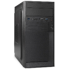 Компьютерный корпус Minitower ExeGate BAA-105U2-01-UNS500 (mATX, БП UNS500 с вент. 12см, 2*USB+2*USB 3.0, аудио, черный)