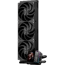 Система охлаждения Water Cooling System PCCooler DS360 Display BK (310W, 360мм, LED, Black, ARGb Pump/Fans: 3x120мм, 90.56CFM, 39.8dBA, 2500RPM/Pump height 65мм, 15dBA, 2600RPM, Rad thickness 27мм/S: 1851, 1700, 1200, 115X, AM5, AM4)