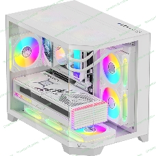 Компьютерный корпус AeroCool / Formula Crystal Z6M Floe белый без БП mATX 4x120мм 2xUSB 3.0 audio bott PSU