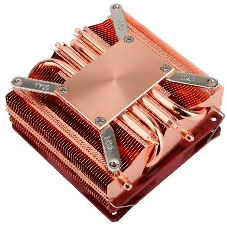 Кулер для процессора Thermalright AXP-90 X53 Full (4-pin PWM, 38mm, Cu/Cu, 4x6mm, 1x92mm, 42.58CFM, 22.4dBA, 2700RPM, S: 1851/1700/1200/115X, AM5/AM4, orange, red)