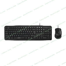 Комплект клавиатура+мышь CBR KB-SET 710 проводной, USB, 1000 DPI, чёрный