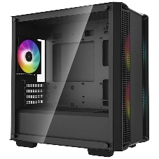 Компьютерный корпус DeepCool CC360 ARGb (R-CC360-BKAPM3-G-1) (mATX, без БП, 2xUSB, с окном)