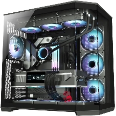 Компьютерный корпус Bloody BD-CC109 черный без БП ATX 10x120мм 2xUSB3.0 audio