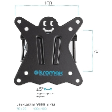 Кронштейн Kromax CASPER-104 черный, 10