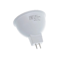 Лампа светодиодная Ресанта LL-R-MR16-7W-230-3K-GU5.3 рефлекторная, 7 Вт, теплый, GU5.3