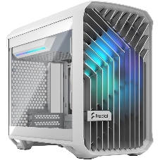 Компьютерный корпус без блока питания Fractal Design Torrent Nano RGb TG Clear Tint, Mini-Tower, 1x180мм RGb, 2xUSB-A 3.2 + 1xUSB 3.2 Type-C mITX, mDTX белый