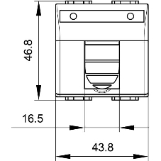 Розетка компьютерная DKC Brava 76655B R J 45 кат. 5e, белая, 2 мод