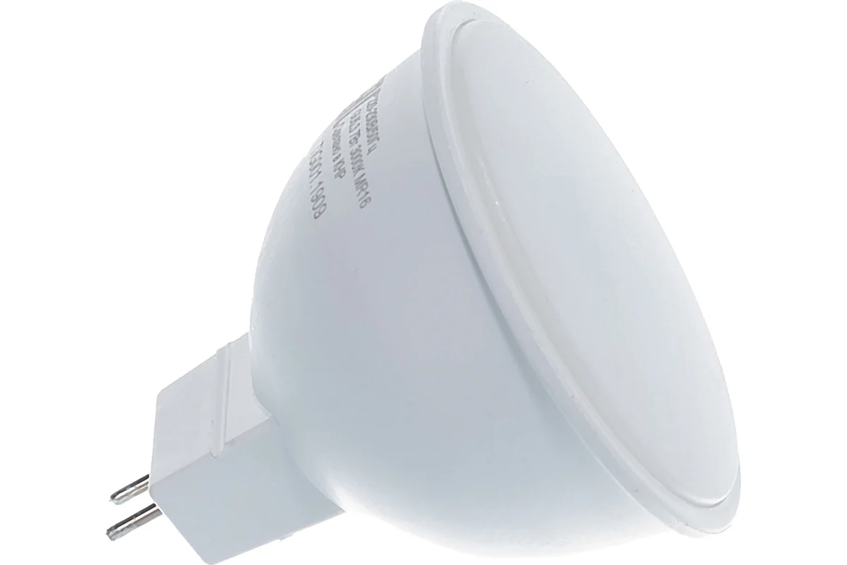 Лампа светодиодная Ресанта LL-R-MR16-7W-230-3K-GU5.3 рефлекторная, 7 Вт, теплый, GU5.3