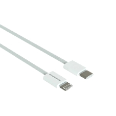 Кабель MORE CHOICE (4620202550408) K73i USB 3.0A PD 20W для Lighting 8-pin Type-C - нейлон 1м белый