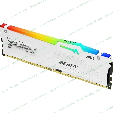 Оперативная память Kingston Fury Beast, DDR5, 16Gb (1x16 GB), 6000 MHz, CL30, радиатор, RGB, белый