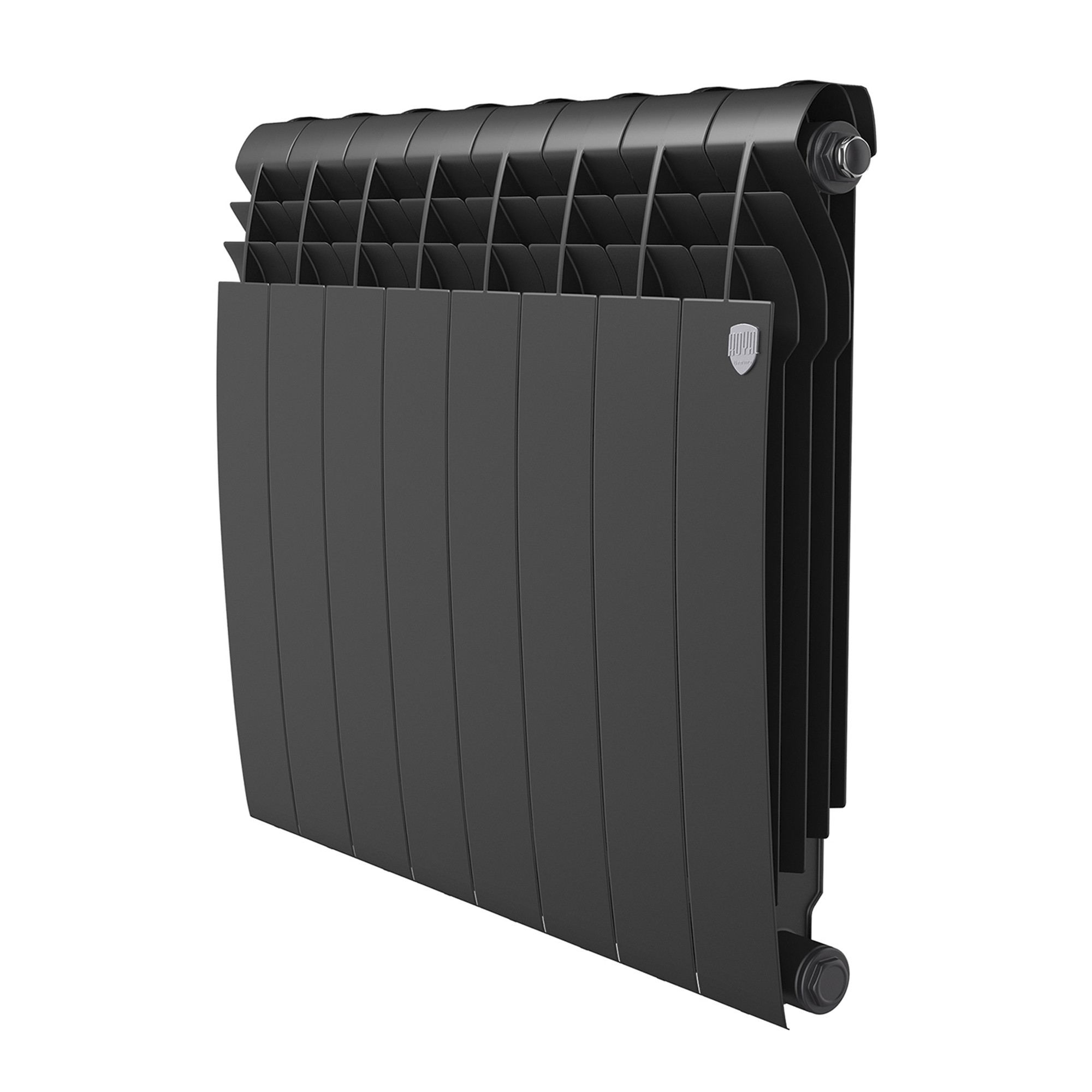 Радиатор биметаллический Royal Thermo BILINER B 500 черный - 8 секц.