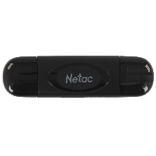 Кард-ридер Netac WK14/черный/SD/SDHC/SDXC/microSD/microSDHC/microSDXC/USB 3.0/USB Type-C/пластик