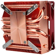 Кулер для процессора Thermalright AXP-90 X53 Full (4-pin PWM, 38mm, Cu/Cu, 4x6mm, 1x92mm, 42.58CFM, 22.4dBA, 2700RPM, S: 1851/1700/1200/115X, AM5/AM4, orange, red)