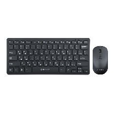 Комплект клавиатура+мышь Gembird KBS-9100 беспроводной, USB, 1600 DPI, чёрный