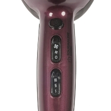 Фен Delta DL-0937 черный/бордовый, 2000 Вт, ионизация