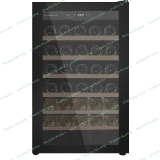 Винный шкаф Maunfeld MFWC-118S40 черный, 118 л, 1 отсек, 40 бут., класс G