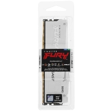 Оперативная память Kingston Fury Beast, DDR5, 16Gb (1x16Gb), 5600MHz, CL40, DIMM, радиатор, RGB, белый