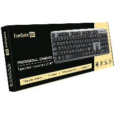 Клавиатура проводная ExeGate LY-401 (EX264086RUS), USB, серебристый
