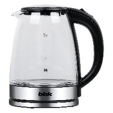 Электрочайник BBK EK1813G черный, 1.8 л, 2000 Вт, скрытый нагревательный элемент