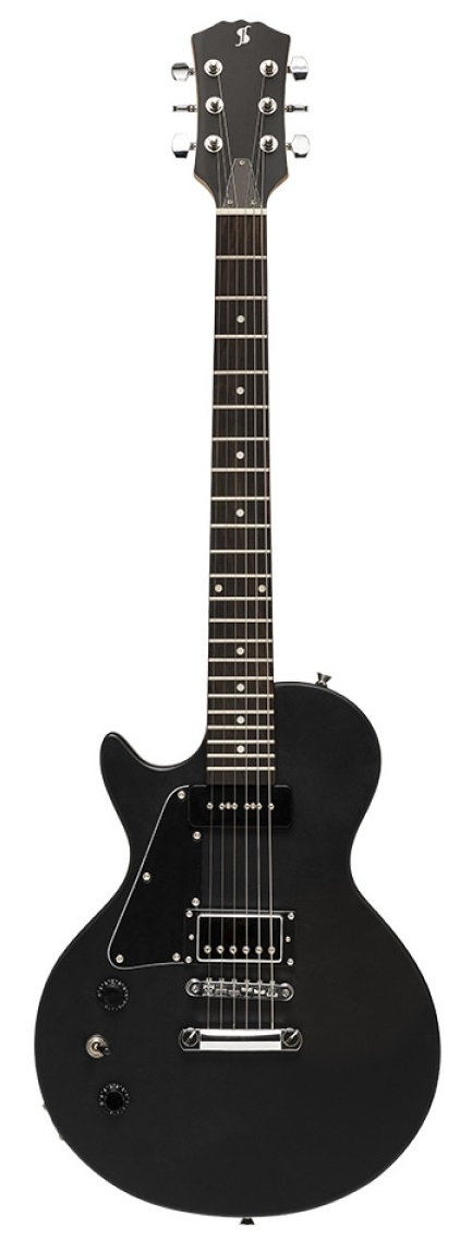 Электрогитара STAGG SEL-HB90 LH BLK 6-ти струнная, леворукая, корпус массив красного дерева, гриф красное дерево, накладка палисандр, 22 лада, звукосниматели 1х P90, 1х хамбакер, регуляторы 1x громкости, 1x тона, 3-х поз. переключатель, цвет черный