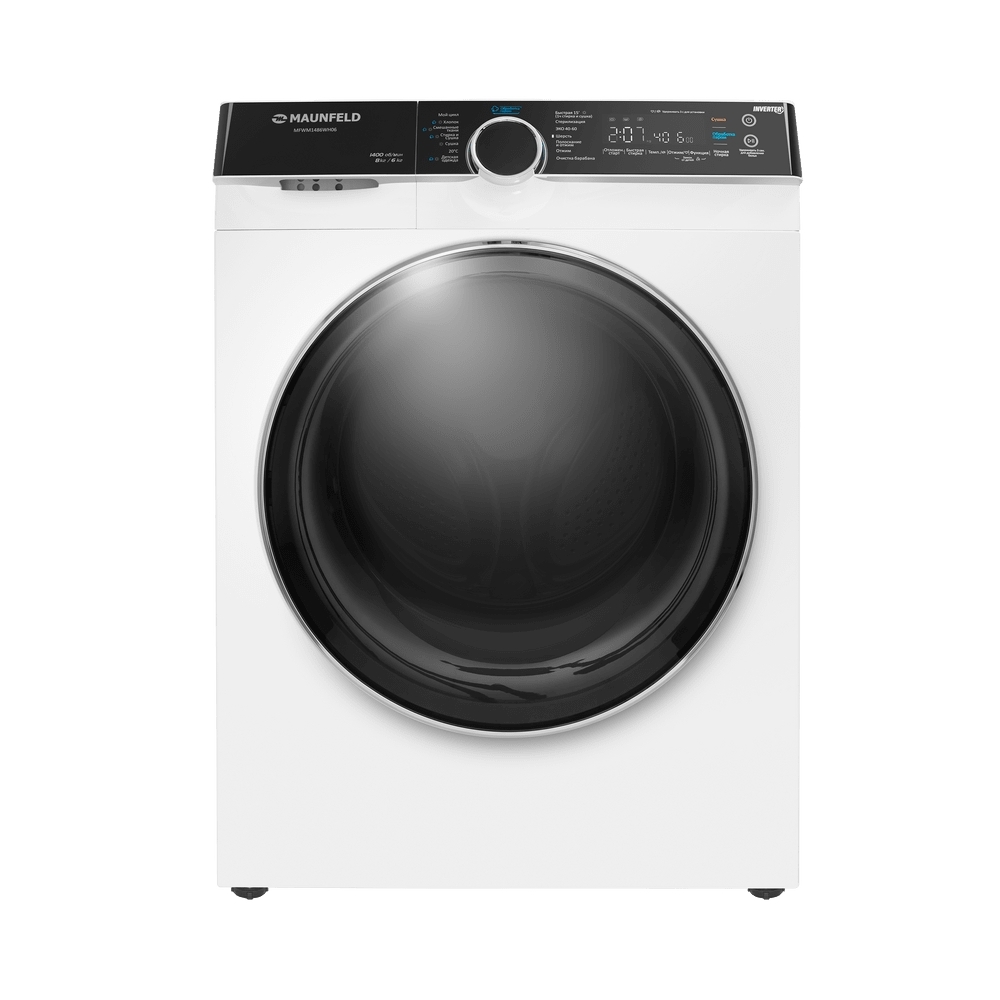 Стиральная машина с сушкой инвертором и паром Maunfeld MFWM1486WH06