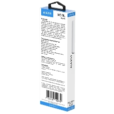 Кабель Maxvi MC-19L black, USB-A - Lightning, 2.4A, LED ток макс. нагрузки 2.4А, макс. напряжение 5V; стандарт USB 2.0; длина кабеля 1.5м, нейлоновая оплетка, металлические корпуса разъемов,LED подсветка, цвет: черный