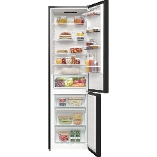 Холодильник Gorenje NRK6202EBXL4 черный матовый двухкамерный 235/96л морозилка снизу, No Frost
