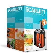 Соковыжималка Scarlett SC-JE50S42 оранжевый, центробежная, 1000 Вт, 1000 мл, механическое
