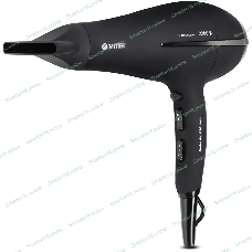 Фен Vitek VT-8222 черный/серебристый, 2200 Вт, ионизация