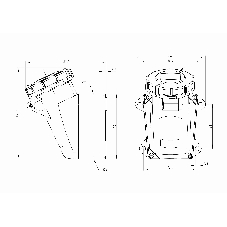 Розетка наружная DKC DIS5181653T 16А 230В 2P+E IP67