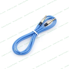 Кабель аудио Cablexpert CCAB-01-35MM-1MU, 3.5 Jack (M)/3.5 Jack (M), синий. 1м, блистер