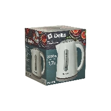 Чайник электрический Delta DL-1106 белый с серым