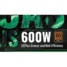 Блок питания Aerocool/Formula KCAS PLUS 600W, 600Вт, 80 PLUS Bronze, 120мм, черный