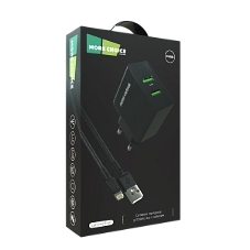 Сетевое зарядное устройство MORE CHOICE (4610196409875) NC11i 2USB 2.4A для Lightning 8-pin черный