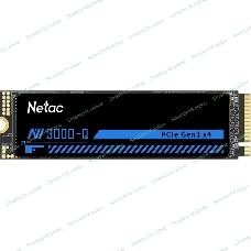 Накопитель SSD M.2 Netac 1.0Tb NV3000 Series Retail (PCI-E 3.0 x4, up to 3100/2100MBs, 3D NAND, 600TBW, NVMe 1.4, 22х80мм, heatsink)