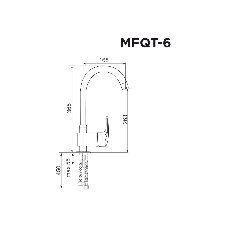 Кухонный смеситель Maunfeld MFQT-6BG бежевый