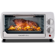 Мини-печь Galaxy Line GL 2625, белый, 8 л, 1000 Вт, таймер на 60 минут, индикатор работы, автоотключение