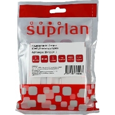 Панель Suprlan 10-0334-1, лицевая со шторкой 80x80, 2xKeystone ABS пластик, белый