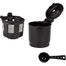 Кофеварка капельная Kitfort КТ-796 черный/нержавеющая сталь, исп. кофе - молотый, 0.42 л, 800 Вт.