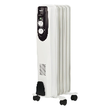 Обогреватель масляный Ballu Classic BOH/CL-05WRN (5 секций), белый, 1000 Вт, 15 м2, термостат