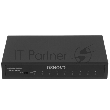 Коммутатор OSNOVO SW-70800, 8×1 Гбит/с, неуправляемый