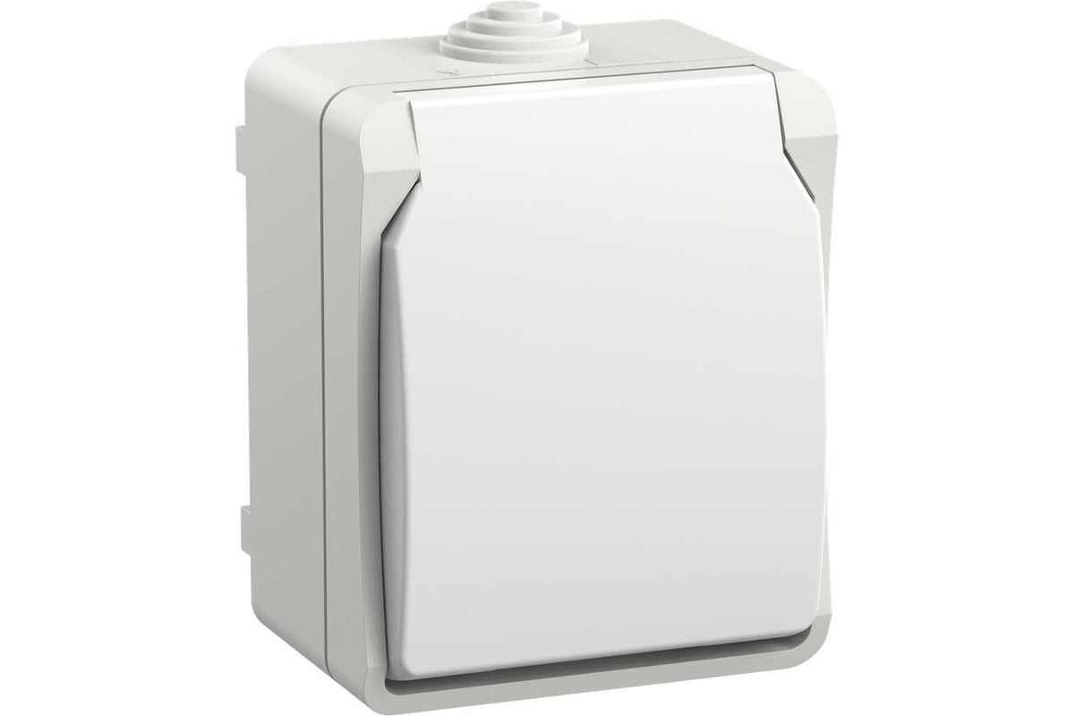 Розетка IEK ERS12-K01-16-54-DC ОП Форс РСб20-3-ФБ 16А IP54 с заземл. защ. шторки белый