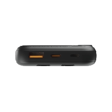 Портативный аккумулятор OLMIO L-10, 10000mAh, 22.5W, QC3.0, PD, LCD, + кабели Lightning\Type-C, черный
