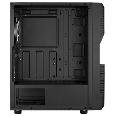 Корпус Aerocool/Formula Menace Saturn RGB-G-BK-v1 (3xUSB, 2xAudio, 0.5 мм, 120 мм FAN, прозрачная стенка-закаленное стекло, mATX