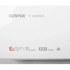 Стиральная машина Centek CT-1921 белый, загрузка фронтальная 7 кг, 1200 об/мин., класс: А+++