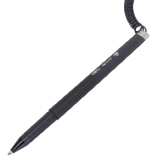 Ручка гелевая Deli E6797black черный, d=0.7мм, черные чернила, на подставке, линия 0.55мм