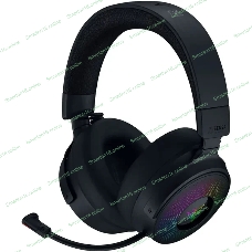 Гарнитура Razer Kraken V4 Pro чёрный, беспроводная + проводная, радиоканал, до 45 ч, подсветка