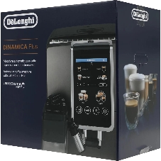 Кофемашина автоматическая DeLonghi Dinamica Plus ECAM380.95.TB черный/серый, исп. кофе - зерновой/молотый, 1.8 л, 1450 Вт, 15 Бар.
