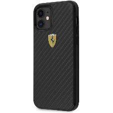 Чехол (клип-кейс) для Apple iPhone 12 mini Ferrari черный (FERCAHCP12SBK)